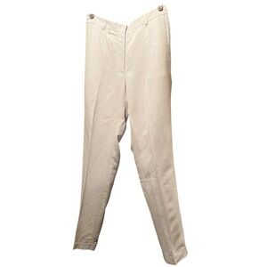 NWT Clara B Oatmeal color straight leg pant Size 38 #10122